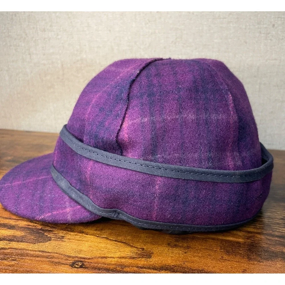 Lil' Stormy Kromer Petal Pusher XL Girls Hat Purple Passion Wool Made In USA